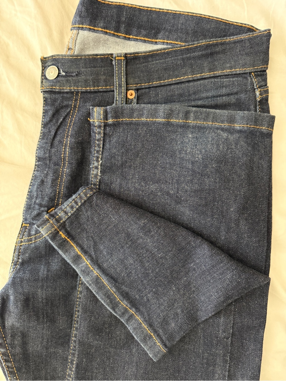 Levi's Men’s 514 Regular Straight Jeans - Dark Blue - Picture 2 of 2
